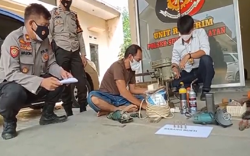 Terkenal Mahir, Pembuat Senpi Rakitan di Lampura Ditangkap Polisi