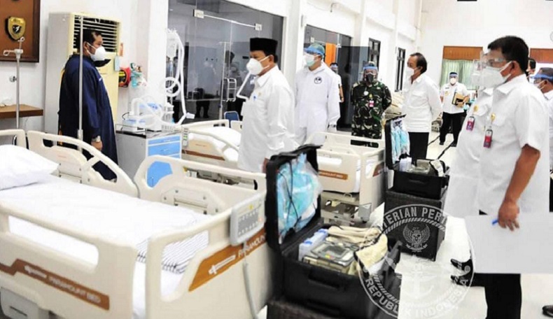 Gedung Pusdiklat Jemenhan Jadi RS Darurat Covid-19, Prabowo : Siswa Kursus Virtual
