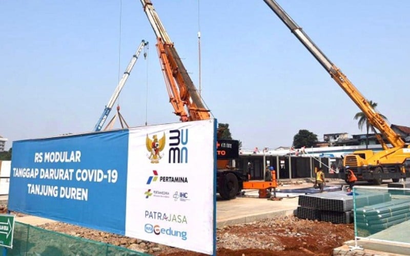 RS Darurat Covid-19 di Tanjung Duren Ditarget Kelar Agustus 2021