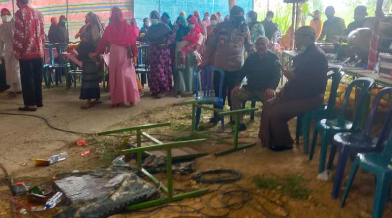  Tak Terima Hajatan Warganya Dibubarkan Satgas Covid-19, Kades Ini Ngamuk