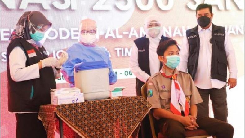 Vaksinasi Covid-19 di Jatim Baru 27 Persen, Tertinggi Kedua setelah Jakarta 
