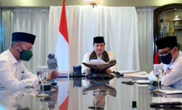 Tekan Penularan Covid-19, Airlangga Minta Ulama Dukung PPKM Darurat