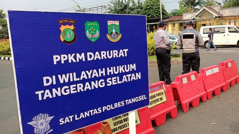 Hari Raya Idul Adha, Puluhan Petugas Gabungan Siaga di Lima Titik Penyekatan Tangsel
