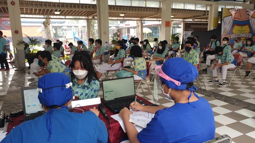 601.614 Anak Usia 12-17 Tahun telah Vaksinasi Covid-19 Dosis Pertama