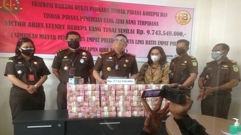 Kejari Jayawijaya Eksekusi Uang Rp9,7 Miliar Kasus Korupsi Dana Desa