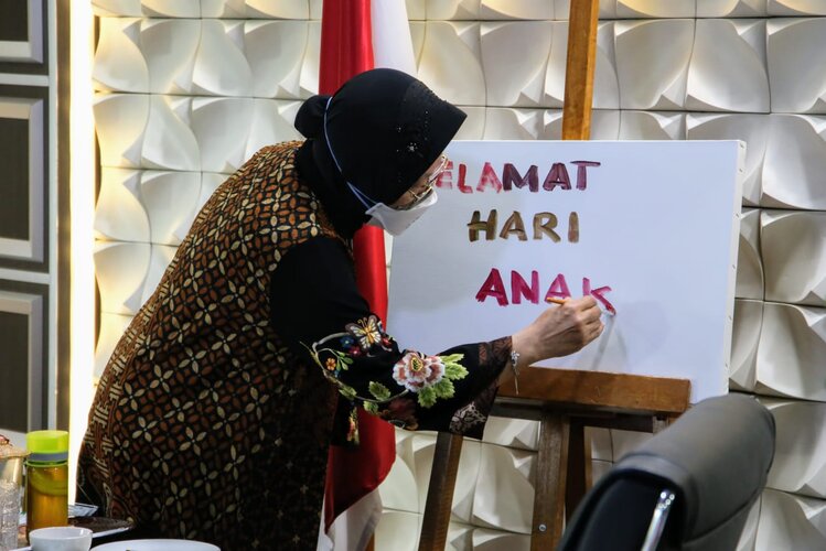 Peringati Hari Anak Nasional, Mensos Ajak Anak-anak Indonesia Tetap Optimis 