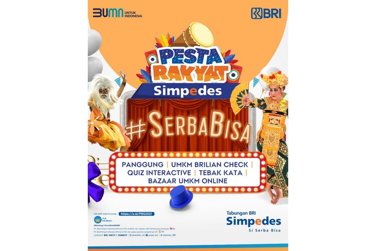 Bangkitkan UMKM Indonesia, BRI Kembali Gelar Pesta Rakyat Simpedes 