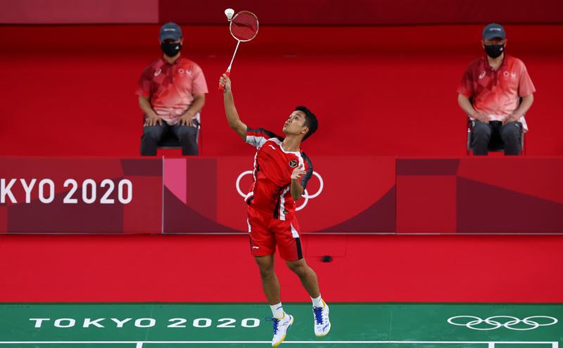 Pakai Jurus Andalan, Anthony Ginting Hajar Wakil Hungaria 2 Game Langsung