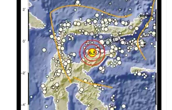 Gempa Bumi M6,5 Guncang Tojo Una-Una Sulteng, BMKG: Bagian dari Daerah Seismik Aktif