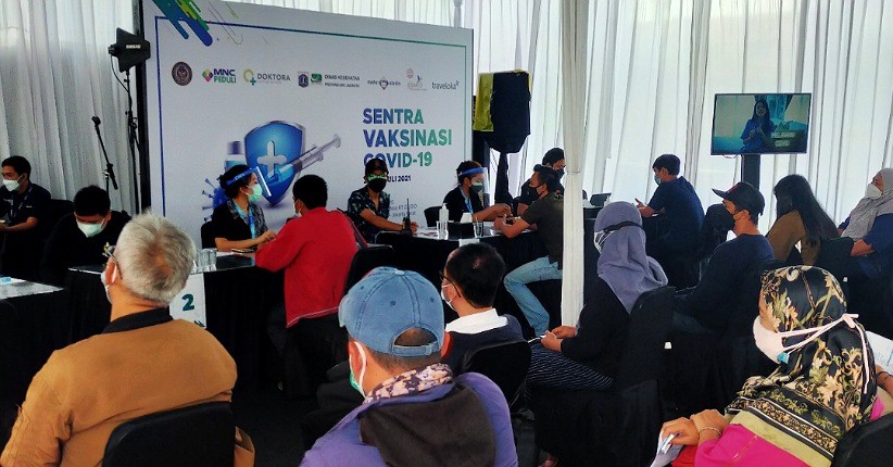 Ikut Vaksin Covid-19 di Sentra Vaksinasi MNC Peduli, Warga Kebon Jeruk: Alhamdulillah Gampang