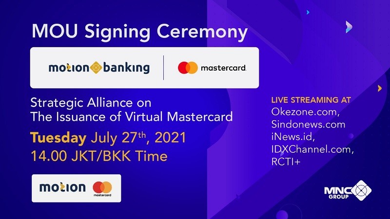 Penasaran Nonton Momen Kolaborasi Strategis MotionBanking x Mastercard Pukul 14.00 Hari Ini? Segera Daftar di Sini! 