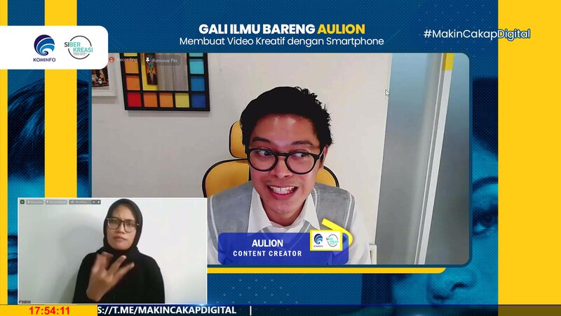 Literasi Digital pada Akhir Pekan Bersama Aulion dan Afgan