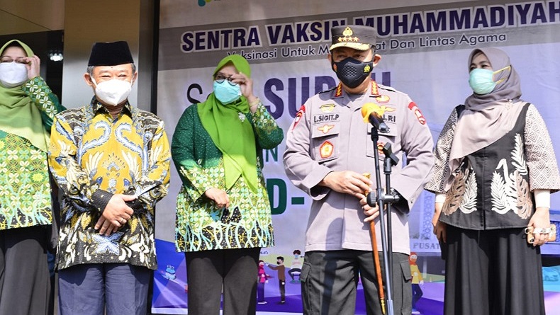 Percepat Vaksinasi Covid-19, Seluruh Kapolda Diminta Kapolri Gandeng Muhammadiyah