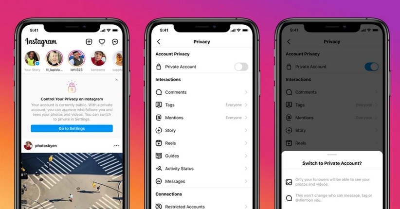 Instagram Atur  Akun Pengguna di Bawah 16 Tahun Jadi Private