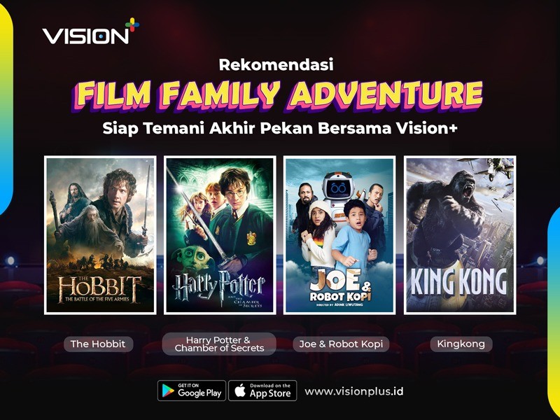 Dari Harry Potter hingga Joe & Robot Kopi, Nikmati Deretan Film Family Adventure di Vision+!   