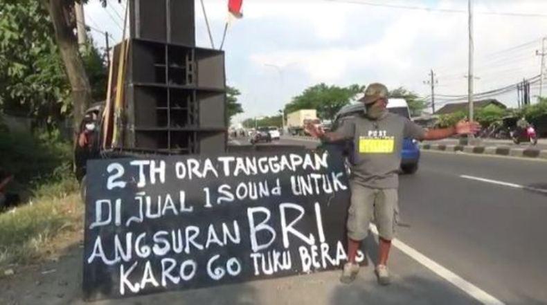 Dampak Pandemi, Pelaku Usaha Sound System Jual Perlengkapan di Pinggir Jalan