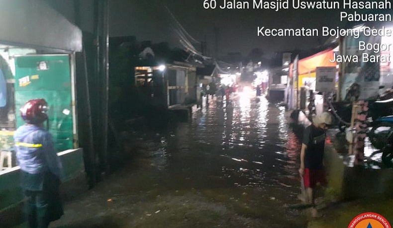 Hujan Deras, Belasan Rumah di Bojonggede Terendam Banjir