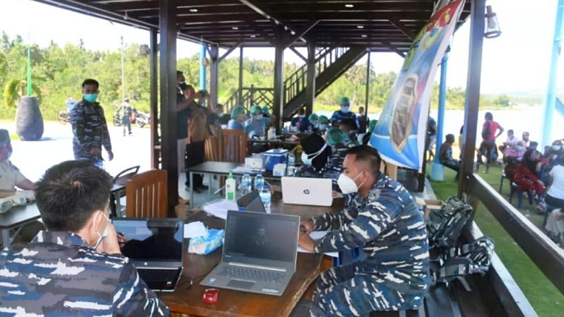 TNI AL Gelar Serbuan Vaksinasi di Sumedang, Sasar 2.500 Warga