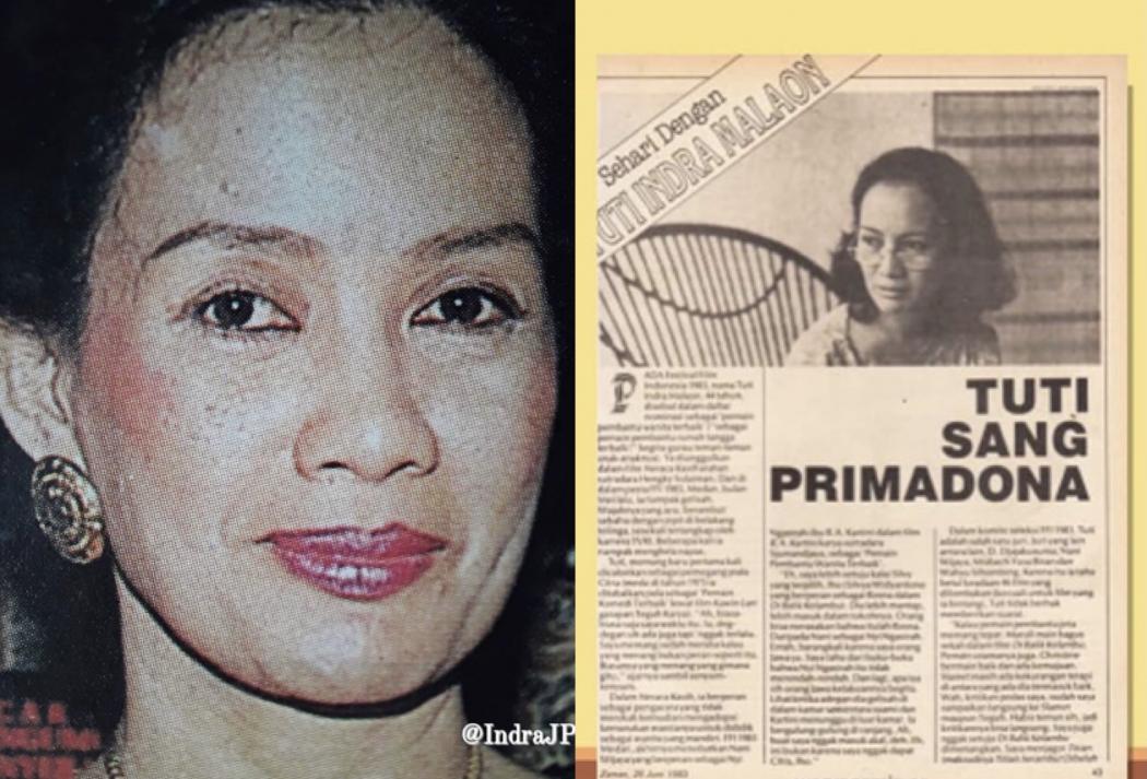 Fakta-Fakta Menarik Tuti Indra Malaon Artis Top Era 1970-an, Dapat Penghargaan Seumur Hidup