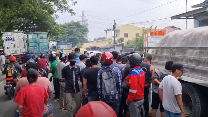 Kecelakaan Mengerikan, Pegawai Kantor Imigrasi Belawan Tewas Terlindas Kontainer