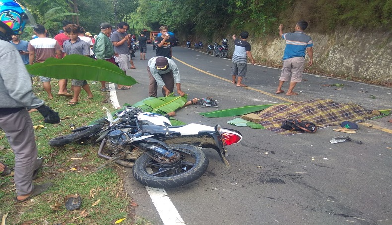 Pemotor di Sukabumi Tewas Dilindas Truk, Sopir Belum Diketahui Nasibnya 