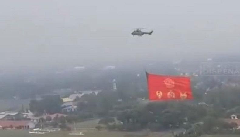 Puncak HUT ke-76 RI, Helikopter TNI AU Akan Kibarkan Bendera Merah Putih Raksasa