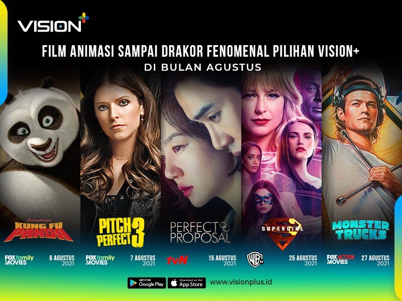 Ini Deretan Film Fenomenal Vision+ di Agustus, Ada Kung Fu Panda hingga Perfect Proposal