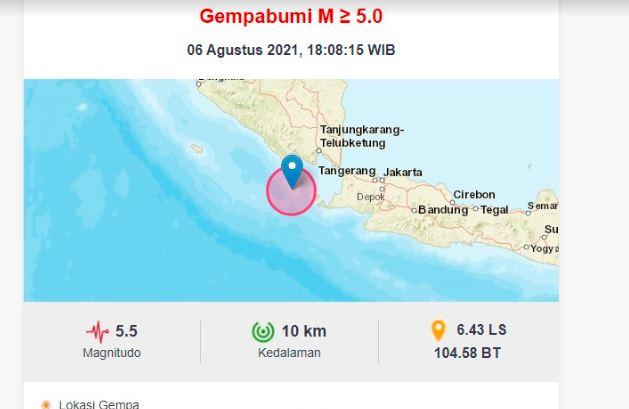 Gempa Terkini M 5,5 di Tanggamus, Warga Panik Berhamburan