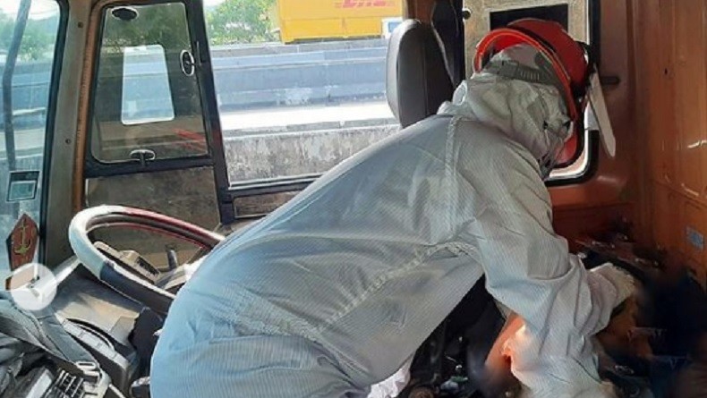 Sopir Truk Tangki Ditemukan Tewas di KM 27 Tol Kamal Arah  Bandara Soetta