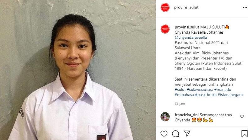 Chyanda Johannes, Anak Mendiang Ricky Jo Jadi Utusan Sulut di Paskibraka Nasional