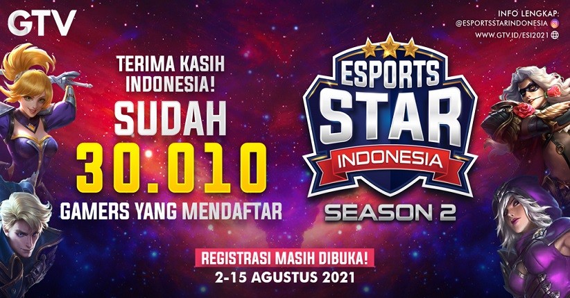 Puluhan Ribu Gamers Indonesia Antusias Ikuti Audisi Esports Star Indonesia
