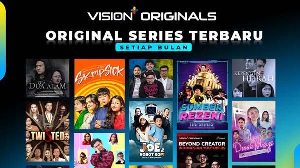 Aplikasi Streaming Terbaik, Vision+ Terus Produksi Original Series Terbaru Setiap Bulan 