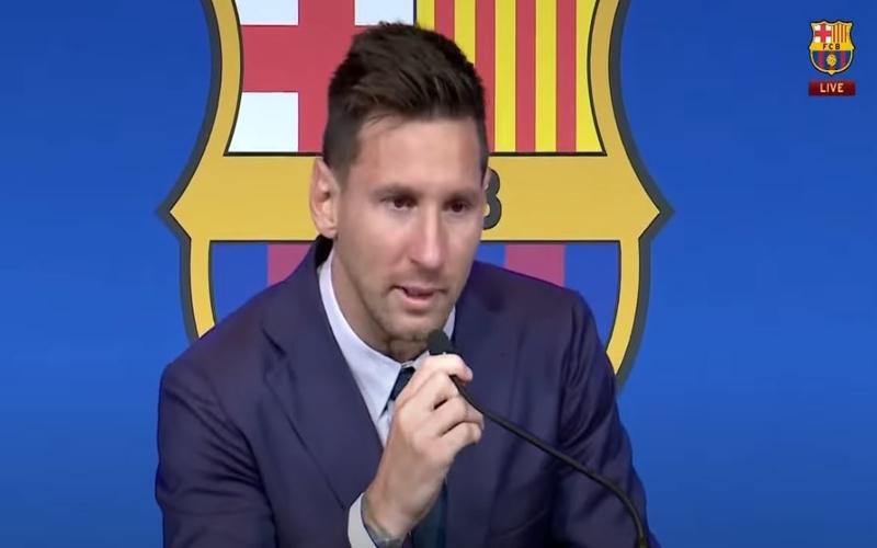 Tak Bisa Bendung Tangis, Lionel Messi Sampaikan Selamat Tinggal pada Barcelona