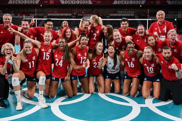 AS Juara Umum Olimpiade Tokyo 2020 usai Tim Voli Putri Sumbang Medali Emas