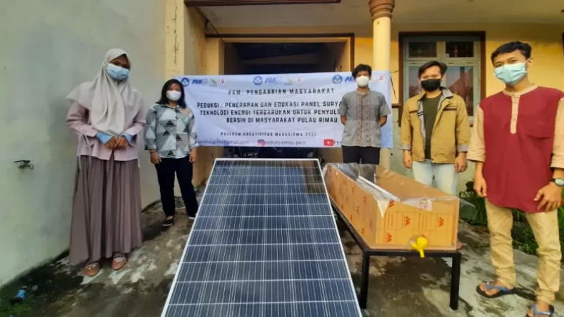 Mantap, Mahasiswa Itera Lampung Buat Alat Penyuling Air Laut Tenaga Surya
