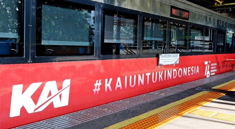 Menjelang HUT Ke-76 Indonesia, KAI Hias Gerbong dengan Tampilan Khusus Merah Putih