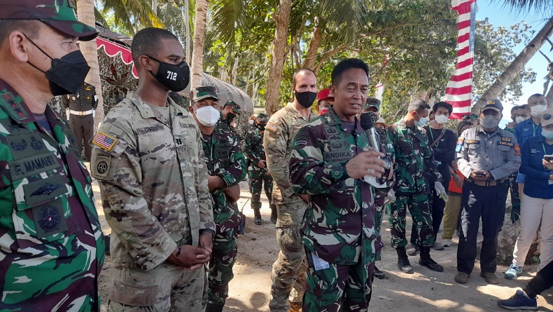 Kunjungi Latma Garuda Shield di Minahasa, Kasad Andika Perkasa: Tiap Tahun Peserta Bertambah