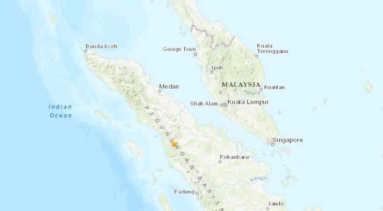 Gempa M5,3 di Sumatera Utara Dirasakan hingga Malaysia