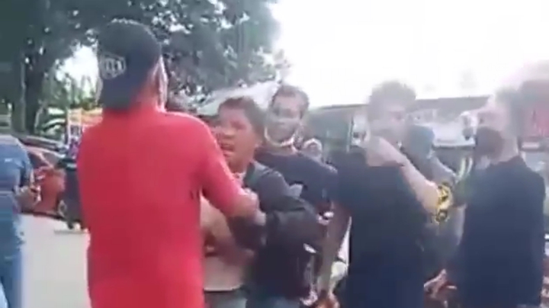 Pelaku Curanmor di Bandarlampung Babak Belur Dipukuli Warga