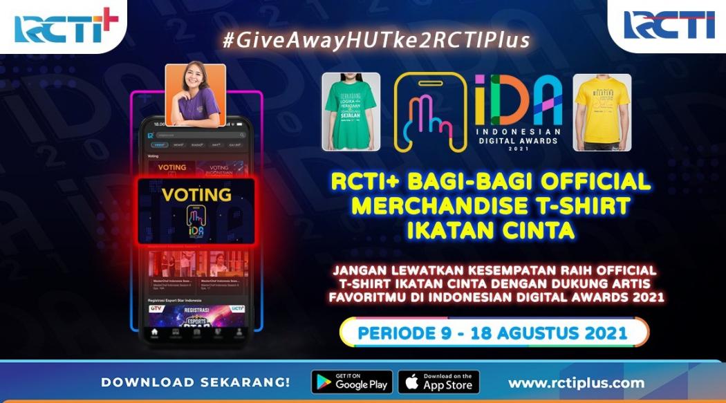 Dapatkan Official T-Shirt Ikatan Cinta, Dukung Artis Favoritmu di Indonesian Digital Awards 2021