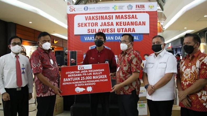 OJK Gelar Vaksinasi Massal Tahap II untuk 3 Daerah di Sulut, Target 4.800 Orang