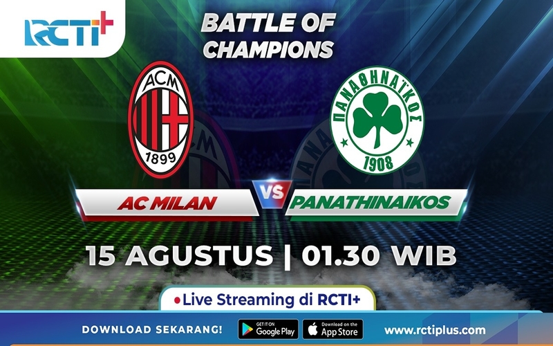 Live Streaming RCTI+ Minggu Dini Hari: AC Milan Vs Panathinaikos