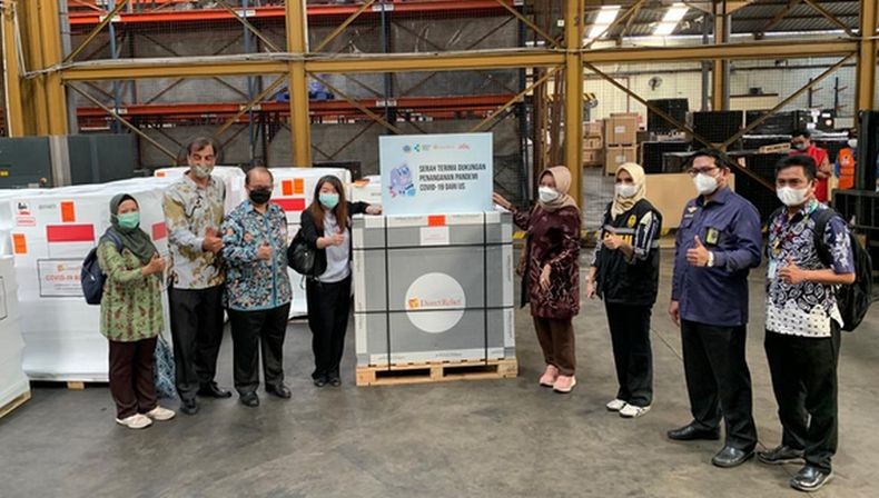 Bantuan Obat dan Alat Kesehatan dari AS Senilai Rp750 Miliar Tiba di Indonesia