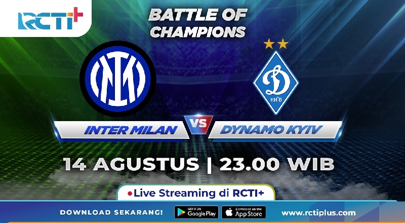 Live Streaming RCTI+ Malam Ini: Inter Milan Vs Dynamo Kyiv