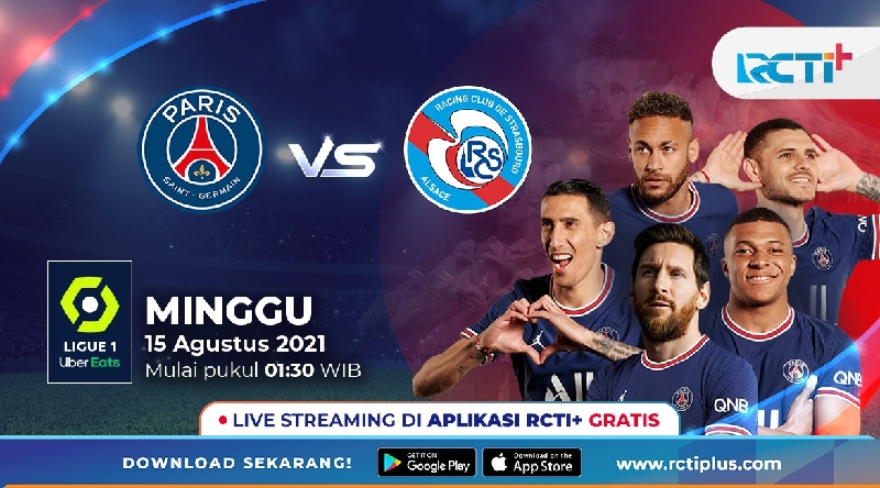 Live Streaming RCTI+ Minggu Dini Hari: PSG Vs Strasbourg