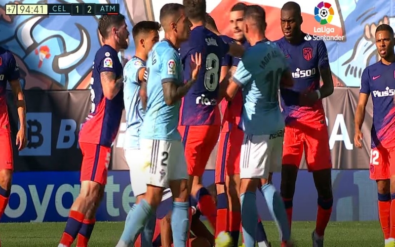 Kerusuhan Antarpemain Mewarnai Kemenangan Atletico Madrid atas Celta Vigo