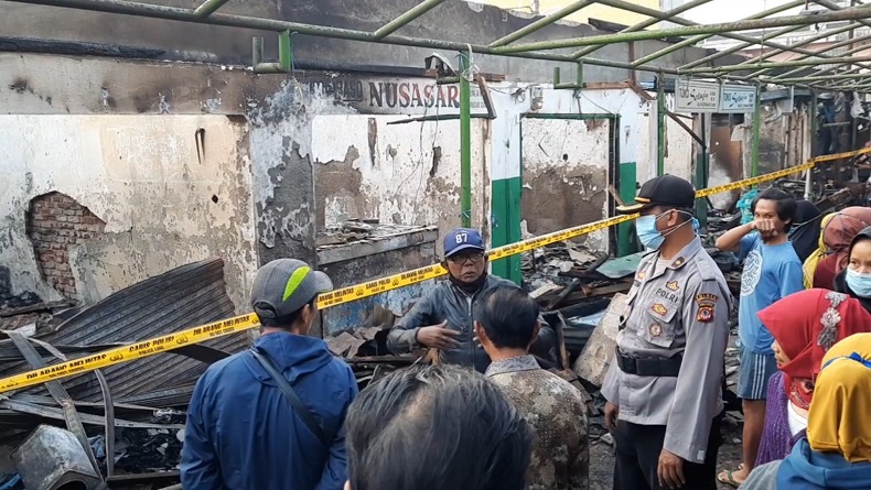 Labfor Polda Jabar Selidiki Kasus Kebakaran Pasar Ciawi Tasikmalaya