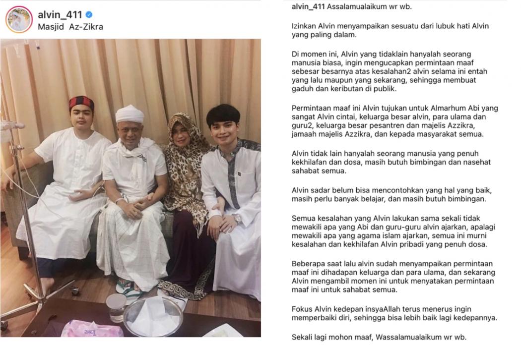 Alvin Faiz Minta Maaf Usai Nikahi Henny Rahman, Ini Curahan Isi Hatinya