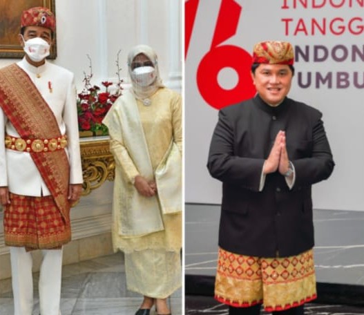 Kompak Pakai Baju Adat Lampung dengan Jokowi saat HUT RI, Ini Kata Erick Thohir
