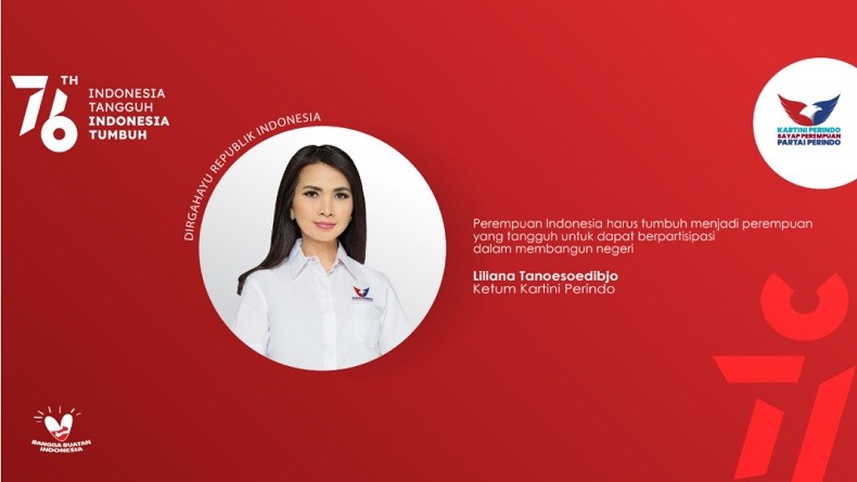 Dirgahayu ke-76 RI, Liliana Tanoesoedibjo: Perempuan Harus Tumbuh dan Tangguh Membangun Negeri